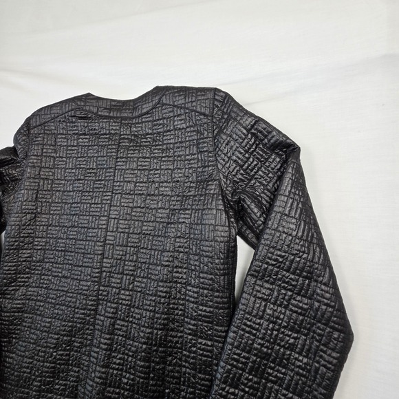 Sag Harbor Quilted Front Zip Lightweight Jacket Black Women 10 Sleek Modern Chic - Picture 12 of 16